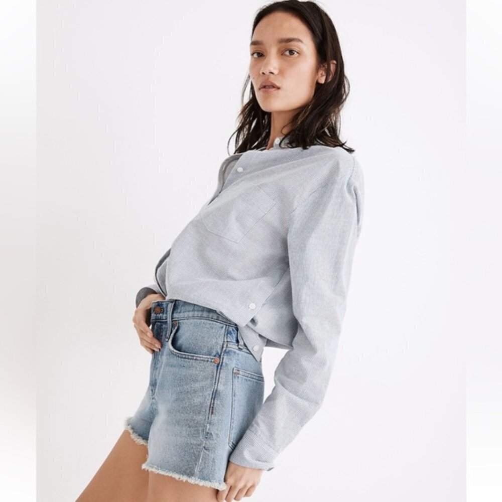 Madewell The Perfect Jean Short in Balsam Wash Tencel Denim Edition 25 - Picture 3 of 7